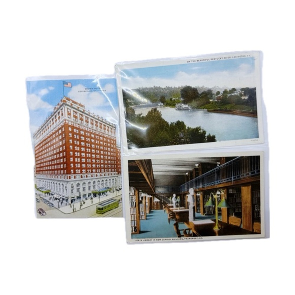 Set of 3 Antique Postcards from Kentucky